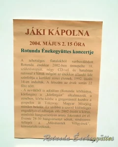2004-05-02 Jáki kápolna - Múzeumok Majálisa